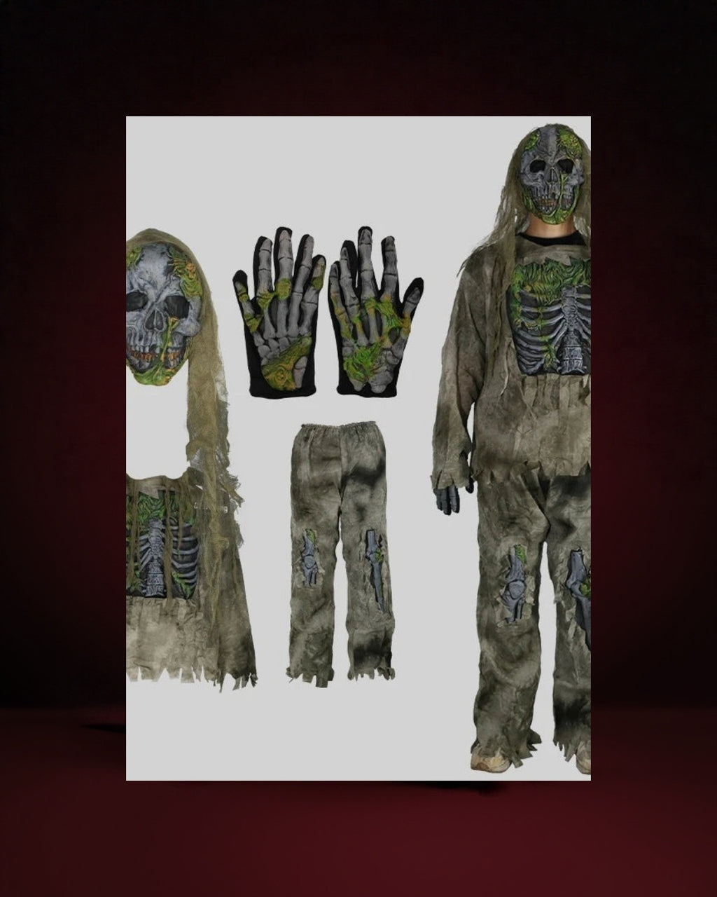 Déguisement Zombie Vampire Squelette Adulte – photo premium