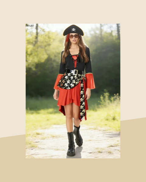 Déguisement Capitaine Pirate Sexy Femme - photo premium Panoplia