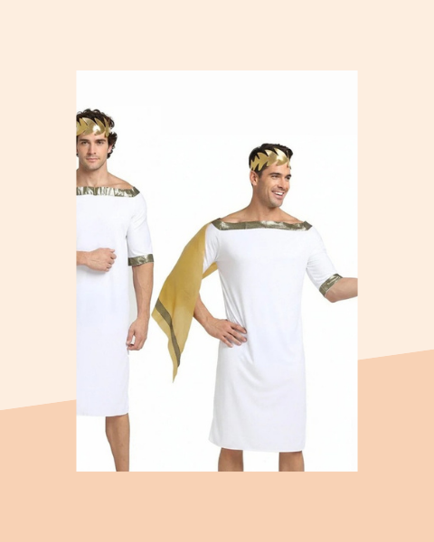 Toge Grecque Homme avec Cape sur l'Épaule - photo premium Panoplia