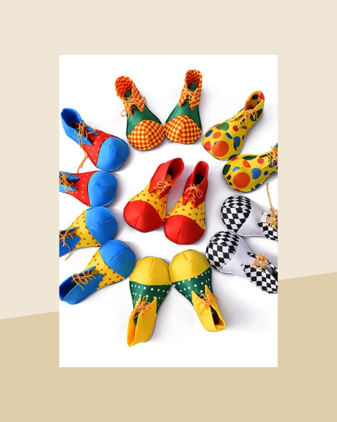 Chaussures de Clown Géantes – Accessoire de Déguisement - photo premium Panoplia