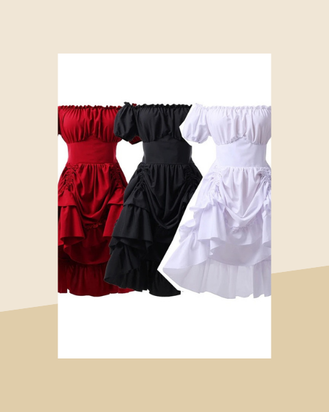 Robe Corset Pirate Épaules Dénudées - photo premium Panoplia