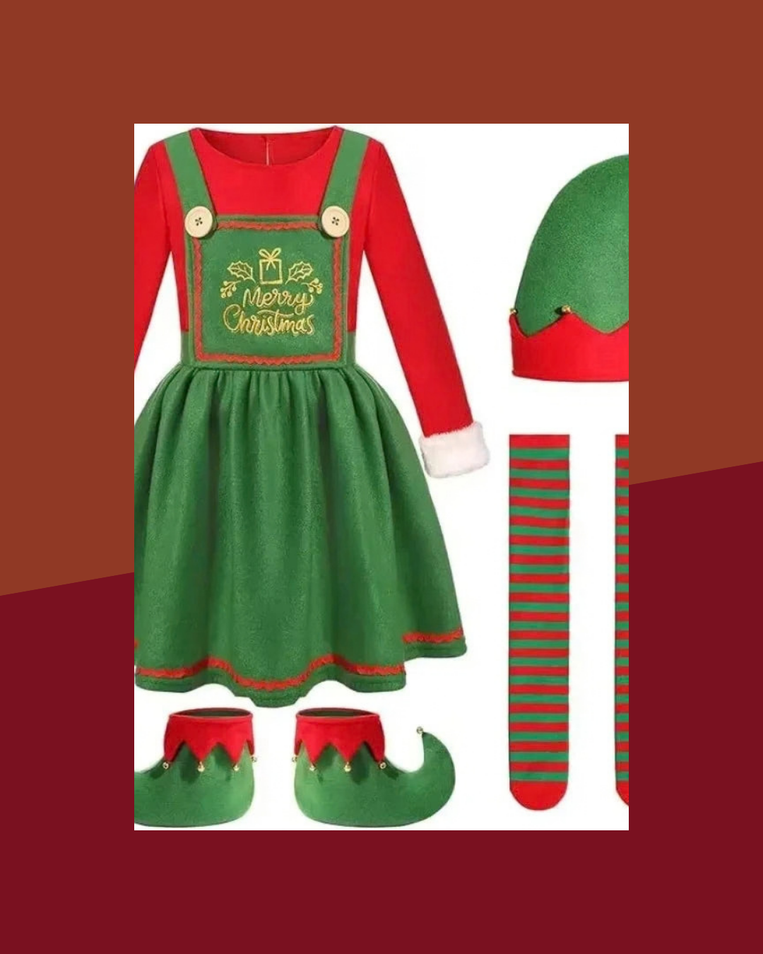 Déguisement Lutin de Noël Famille - photo premium Panoplia