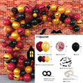 Kit Arche de Ballons Halloween Thème Sorcier - Bordeaux, Noir et Doré – vue 7