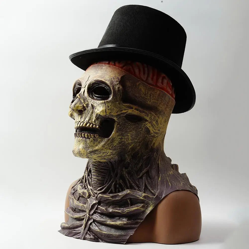 Masque Zombie Cerveau à Nu en Latex – vue 4