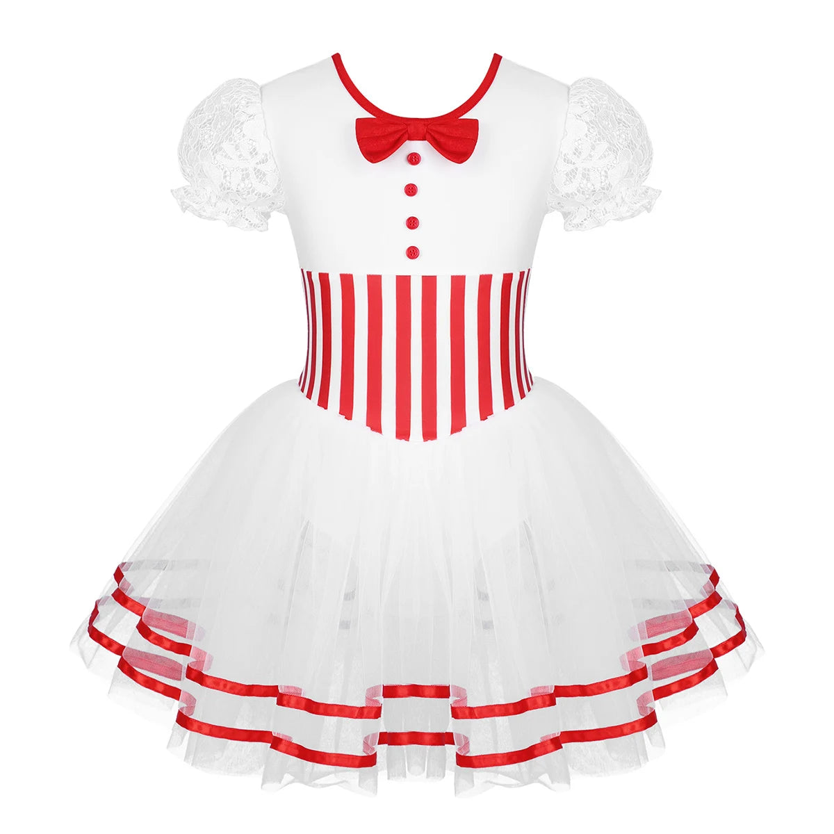Robe Tutu Mère Noël Sucre d'Orge Fille – vue 9