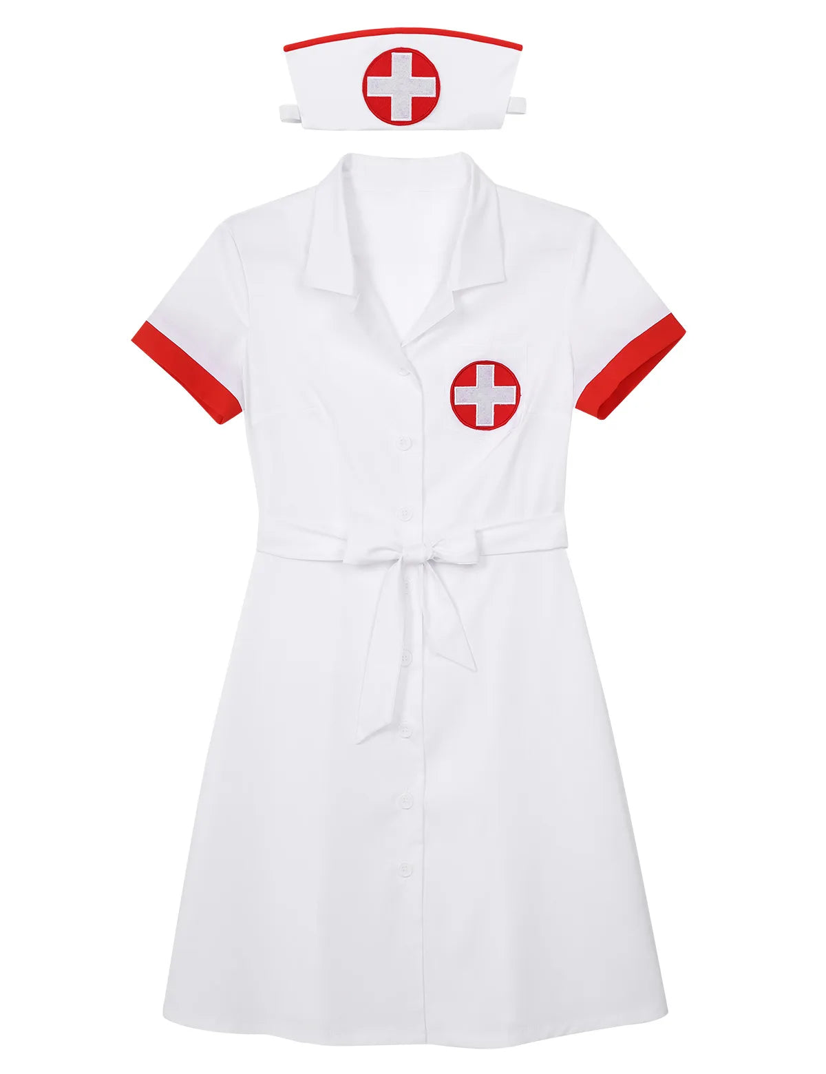 Robe d'Infirmière Sexy avec Col – vue 5
