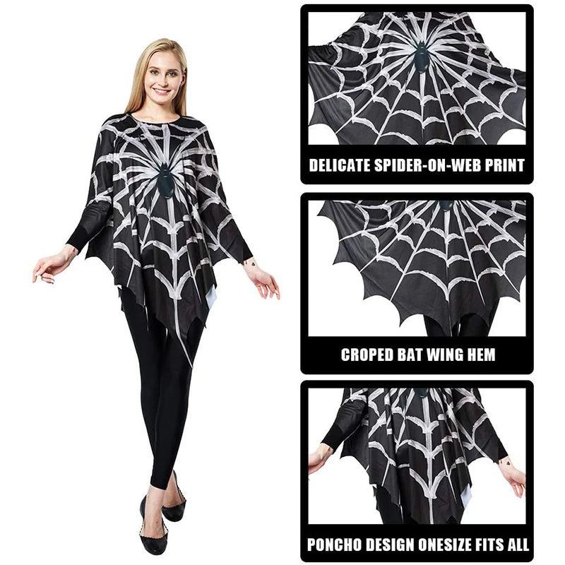 Poncho Toile d'Araignée Femme – vue 5