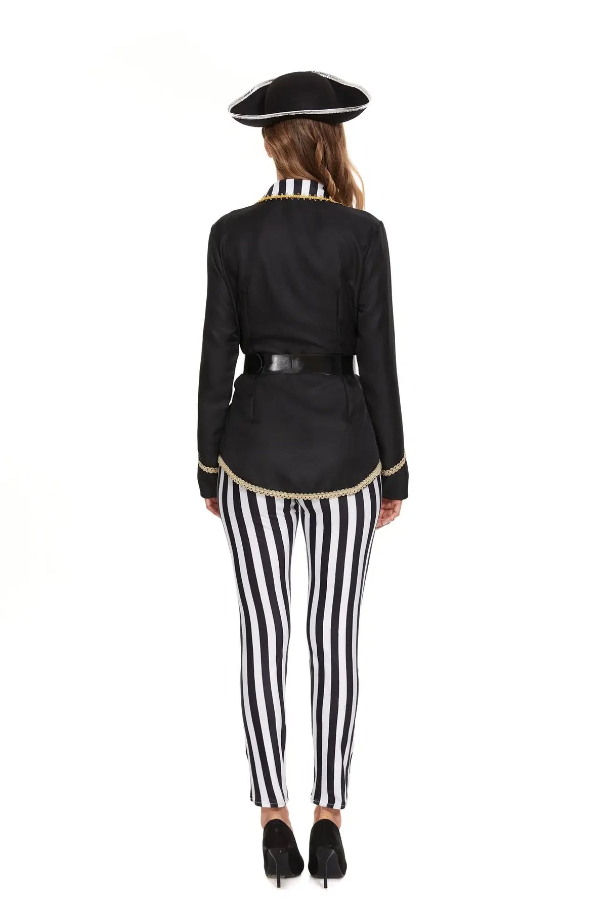 Déguisement Capitaine Pirate Femme Pantalon Rayé – vue 3