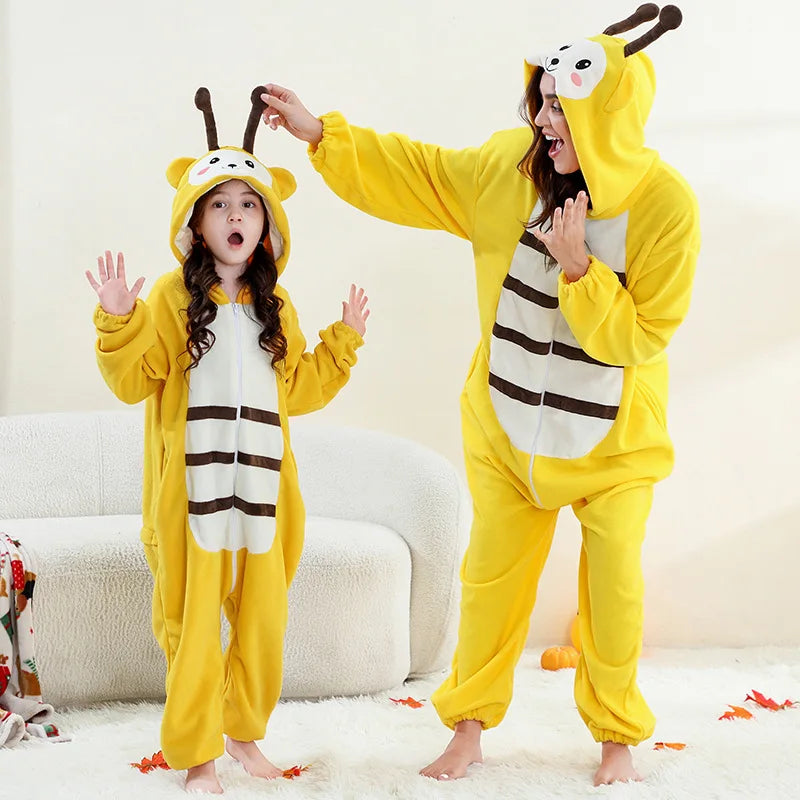 Combinaison Dragon Rouge Famille – Kigurumi à Capuche – vue 10