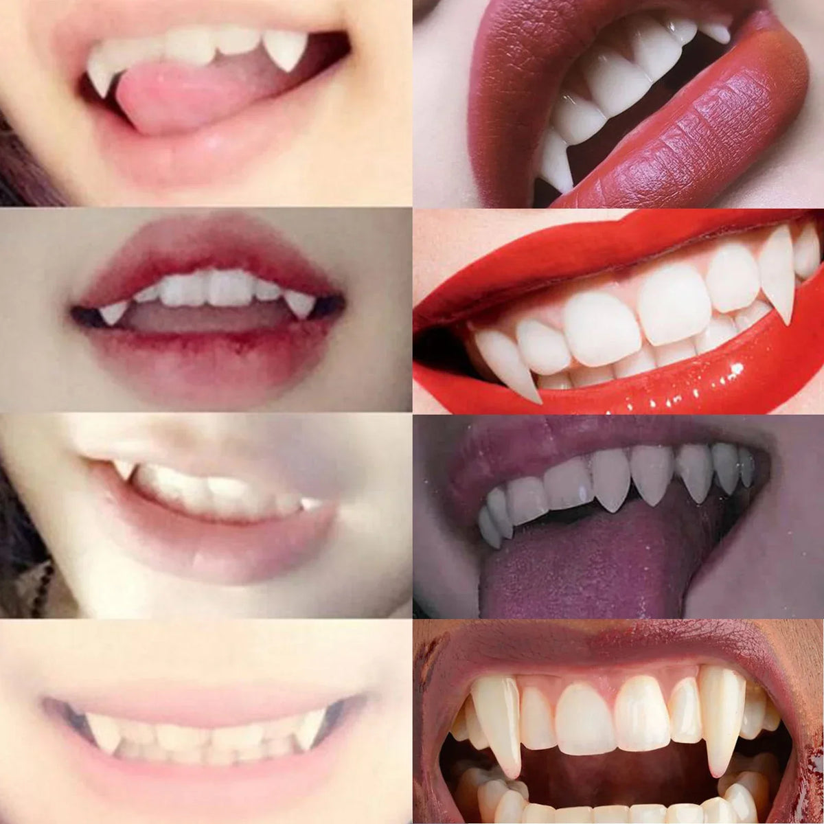 Lot de 5 Paires de Dents de Vampire – vue 3