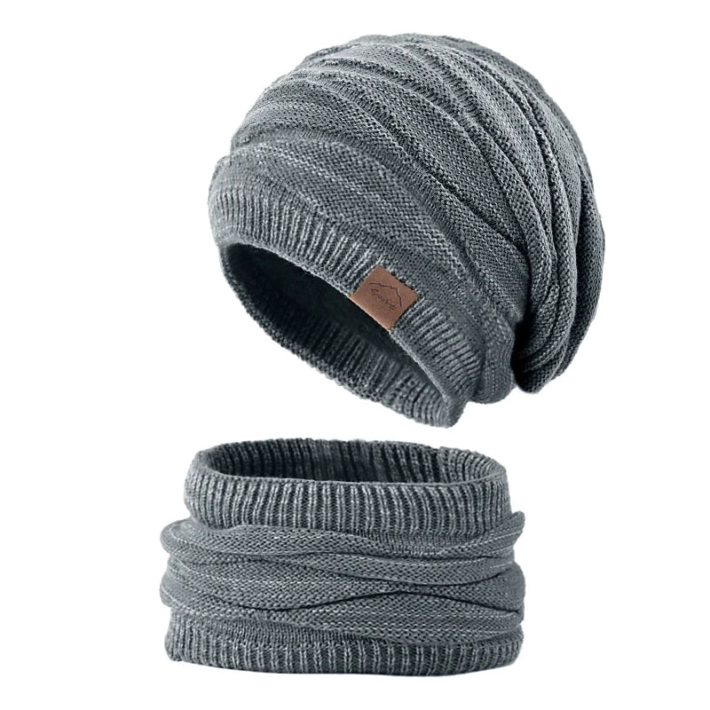Ensemble Bonnet et Écharpe Tricoté - Hiver Chaud – vue 8