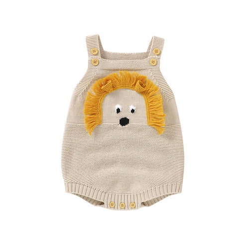 Body Bébé Coton Lion Tricoté 0-18 mois