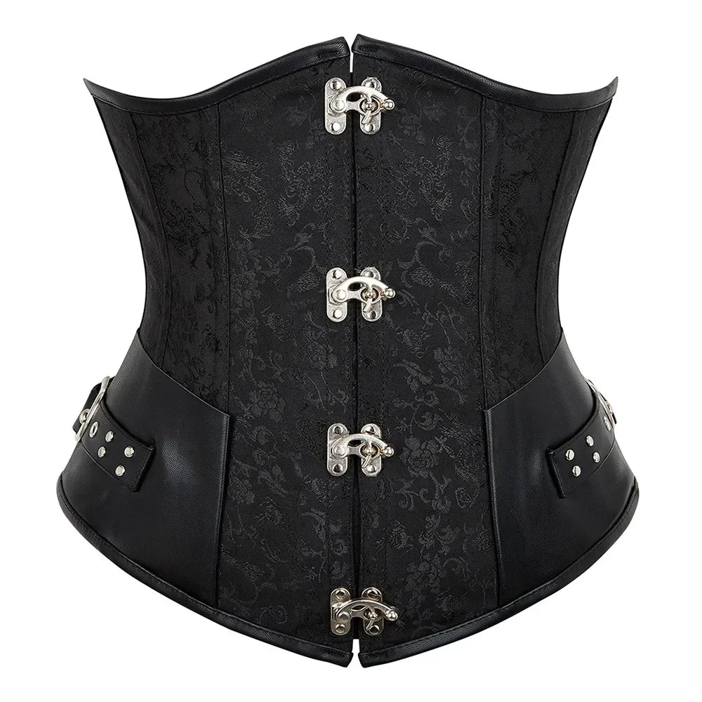 Déguisement Pirate Gothique Femme 3 Pièces – Corset Brodé – vue 5