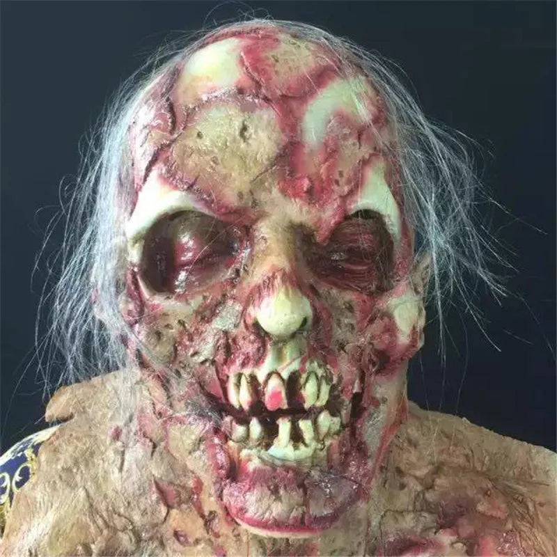 Masque Zombie Visage Pourri en Latex – vue 4