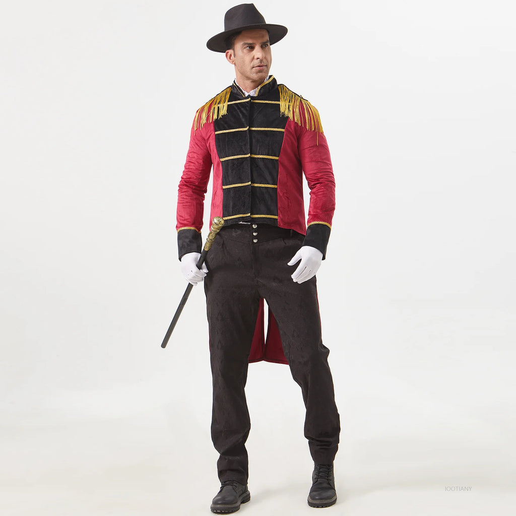 Costume Monsieur Loyal Homme – Veste Queue-de-Pie à Pampilles – vue 3