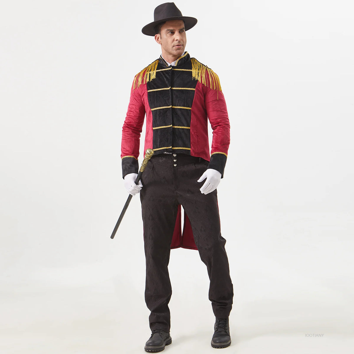 Costume Monsieur Loyal Homme – Veste Queue-de-Pie à Pampilles – vue 3