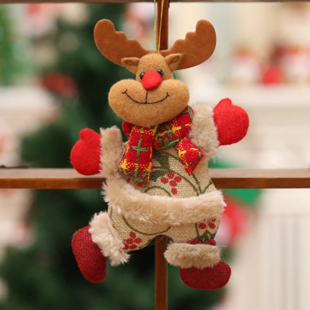 Ornements de sapin Père Noël, bonhomme de neige, renne et ours – vue 9