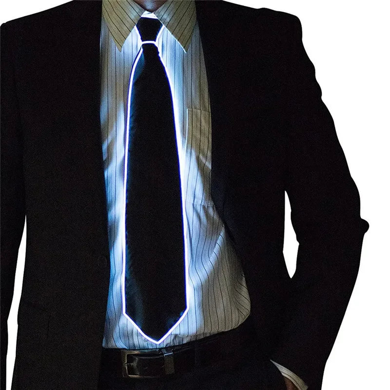Cravate Lumineuse LED Néon – Accessoire de Fête Homme – vue 6