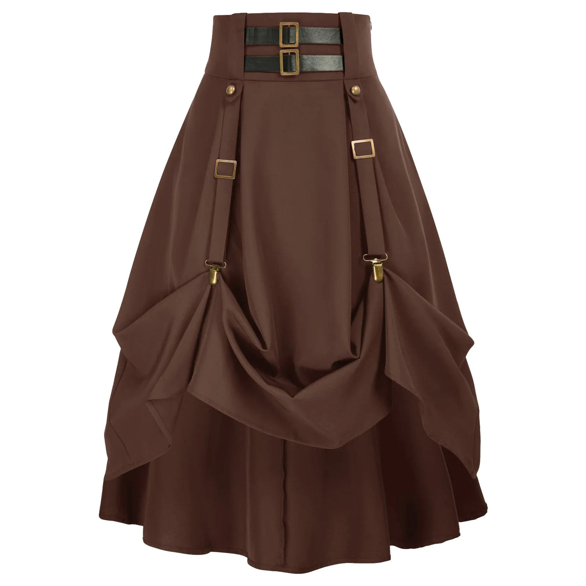 Jupe Steampunk Victorienne Asymétrique à Boucles – vue 8