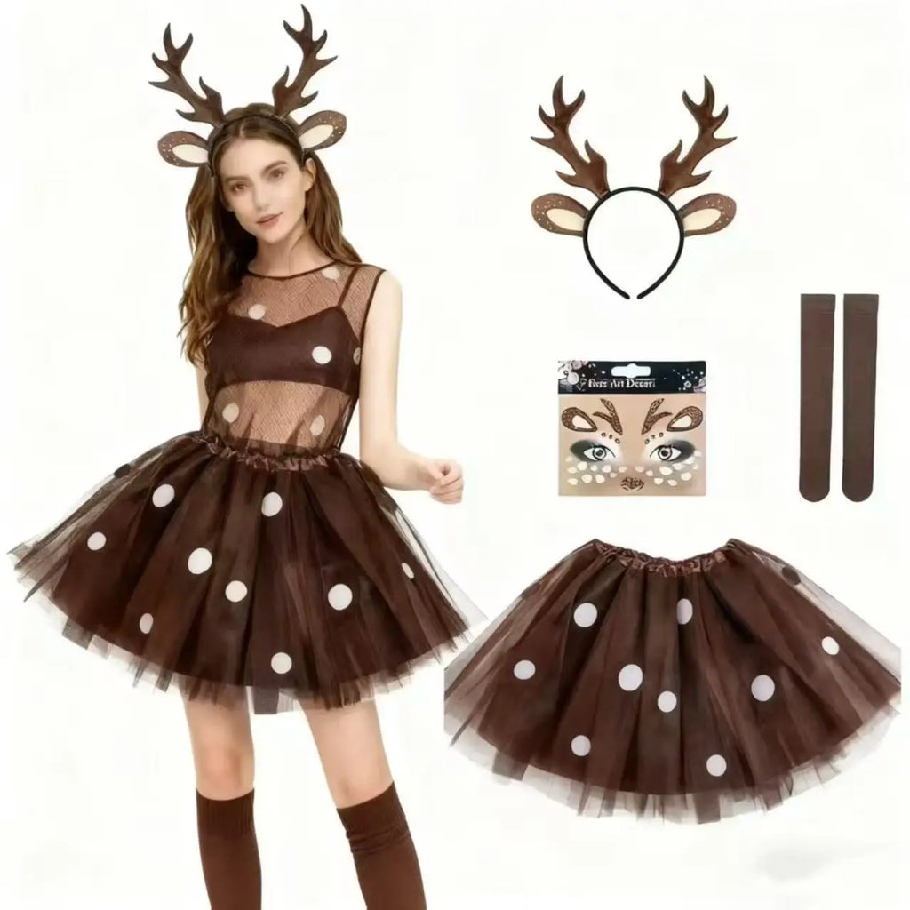 Déguisement Renne Tutu Marron avec Serre-Tête – vue 2