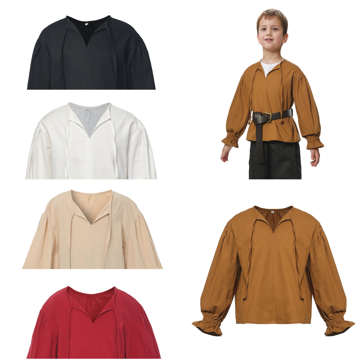 Chemise de Pirate Médiévale Garçon – vue 2