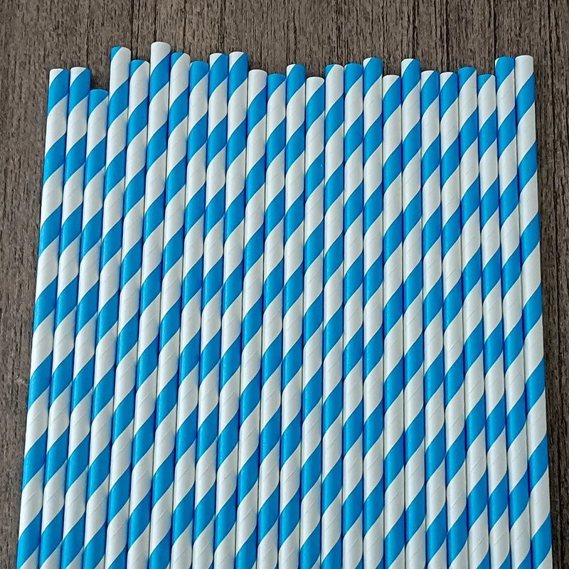 Pailles en Papier Colorées Épaisses - Lot de 25 – vue 5