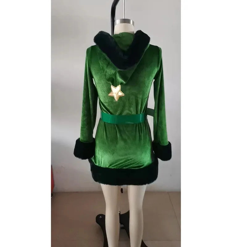 Robe Sapin de Noël Femme – Tenue de Scène Complète – vue 5
