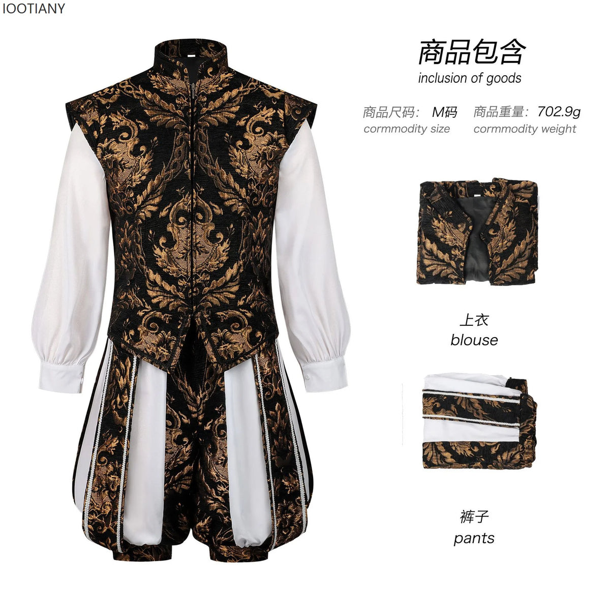 Costume de Prince Royal Renaissance Homme – vue 6