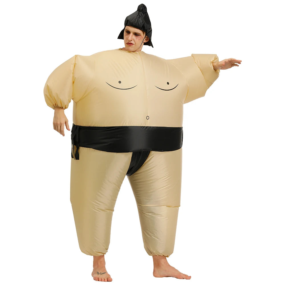 Déguisement Gonflable Sumo Adulte – Costume Rigolo – vue 4