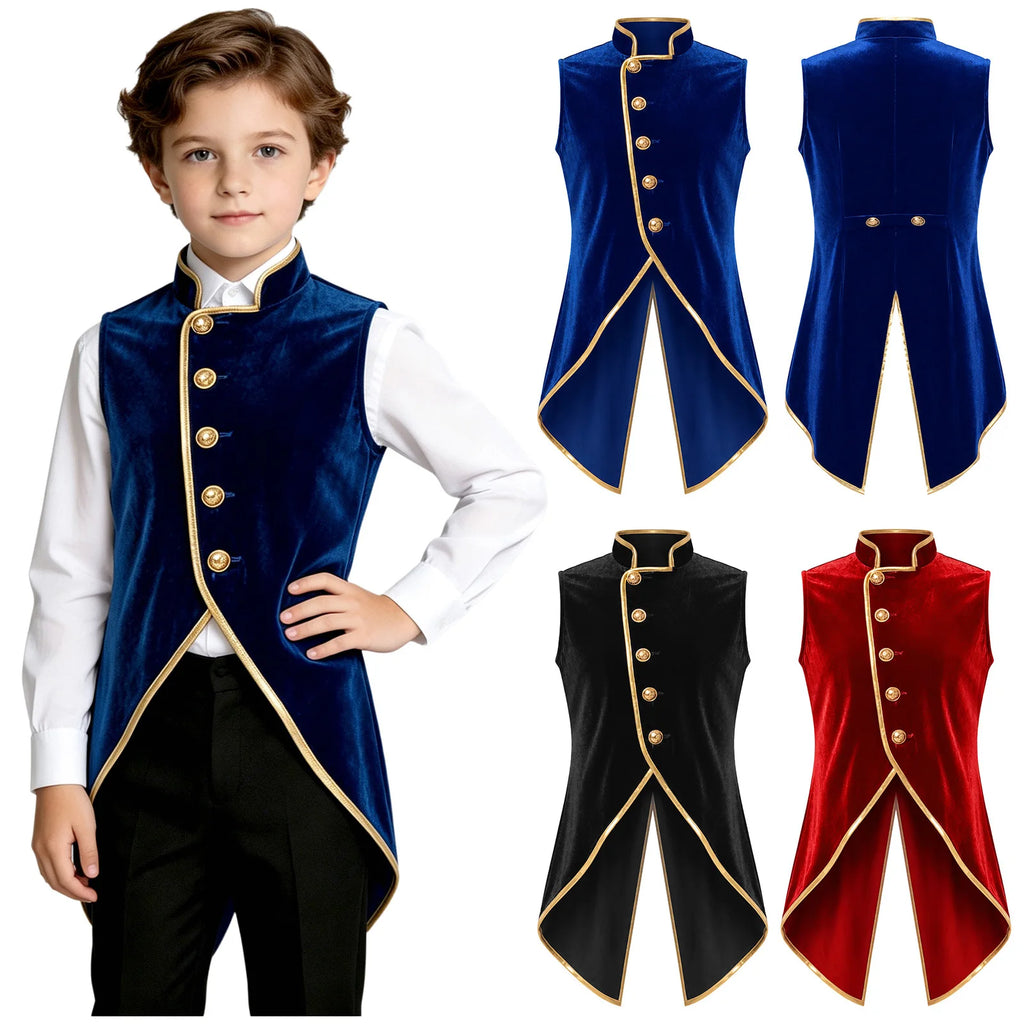 Gilet Victorien Gothique Garçon – vue 5