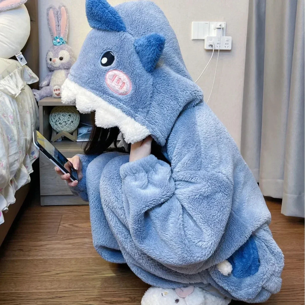 Combinaison Kigurumi Requin Femme - Pyjama à Capuche – vue 4