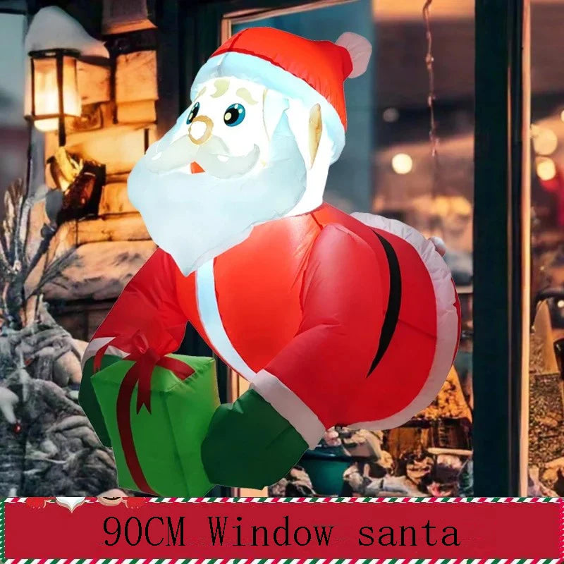 Père Noël Grimpeur Gonflable 2,4 m – Décoration Extérieure – vue 11