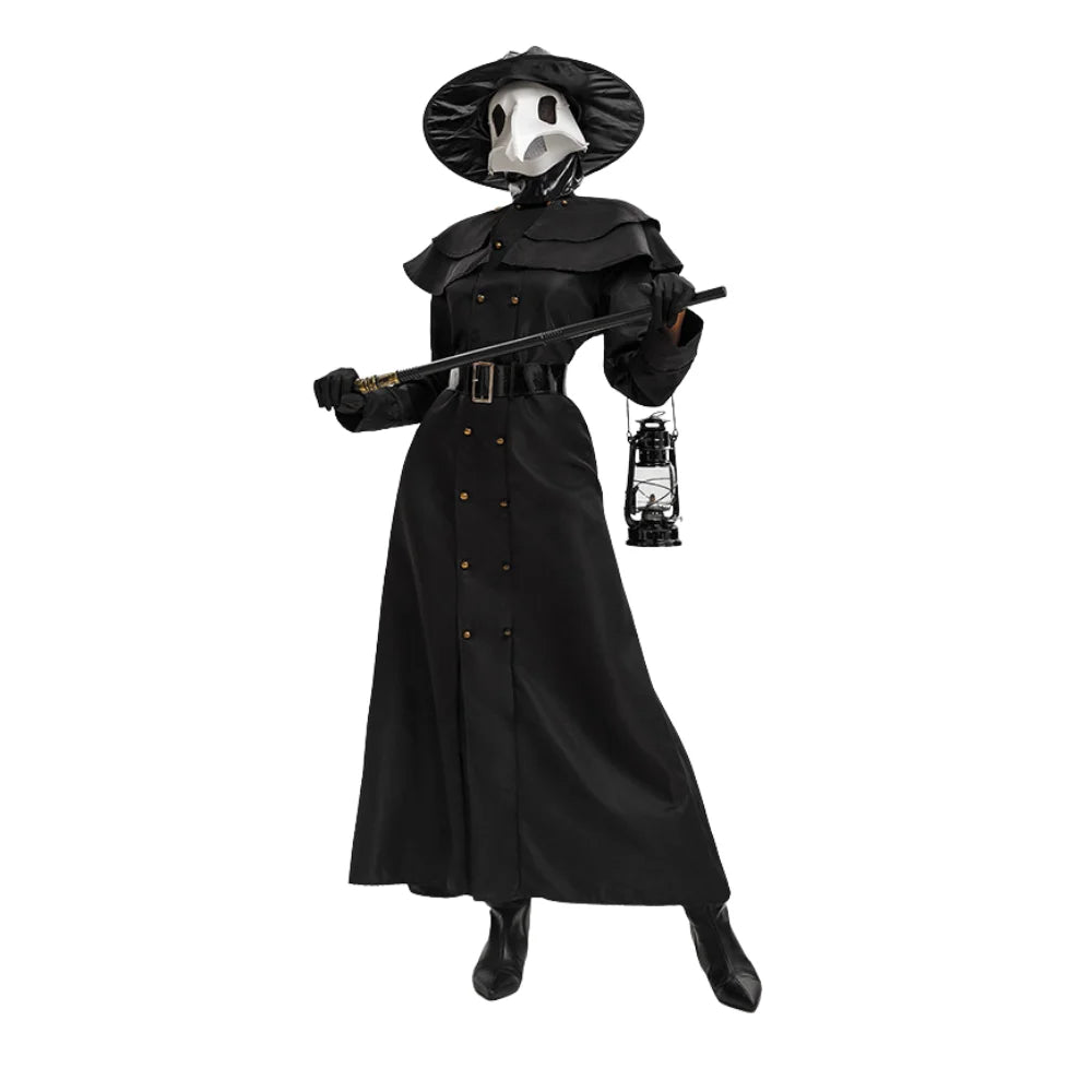 Robe Médecin de la Peste Femme – Ensemble Steampunk – vue 4