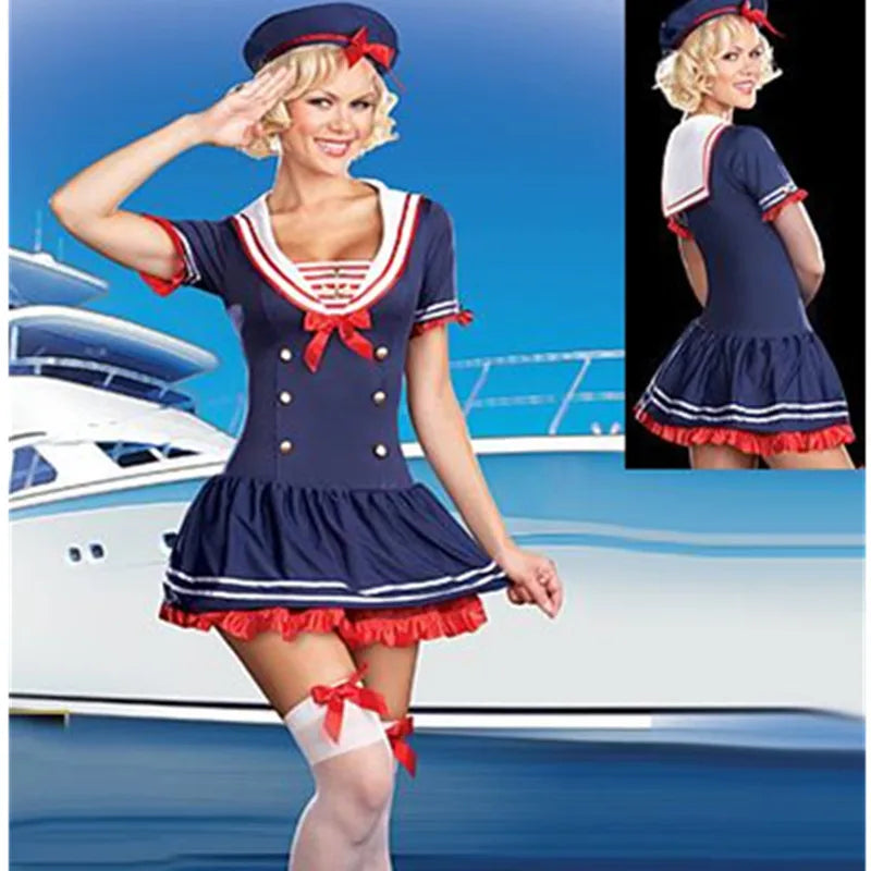 Déguisement Marin Sexy Bleu Marine Femme – vue 5