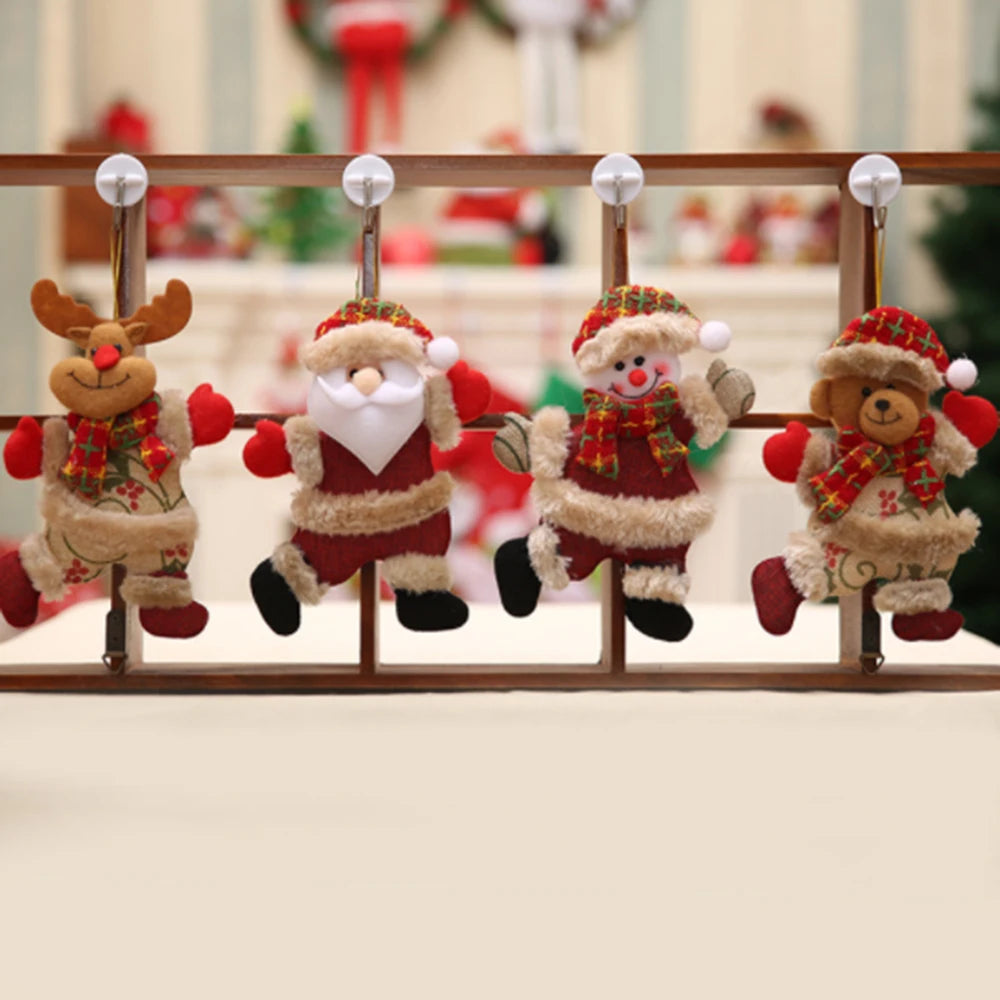 Ornements de sapin Père Noël et bonhomme de neige – vue 2