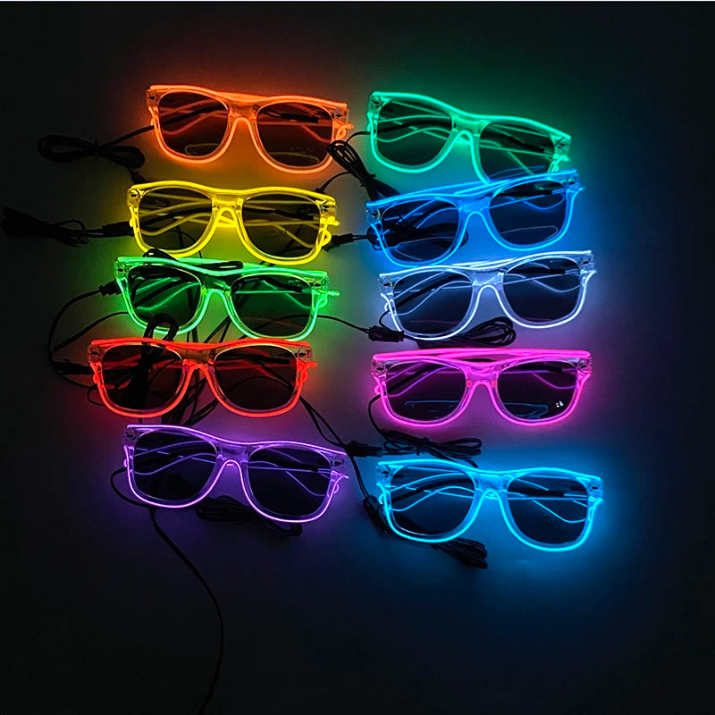 Lunettes Néon LED Lumineuses