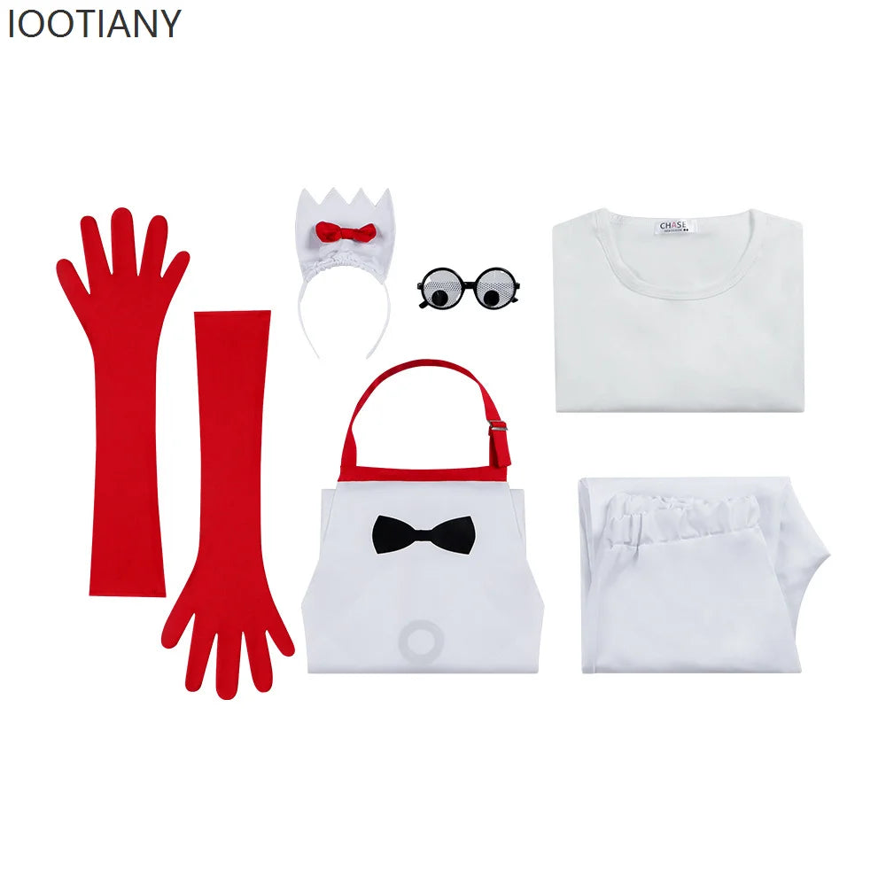 Déguisement Couple Pâtissiers Rigolos – Tablier, Couronne et Lunettes – vue 4