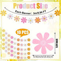 Guirlande Fleurs Marguerites Décoration Fête – vue 6