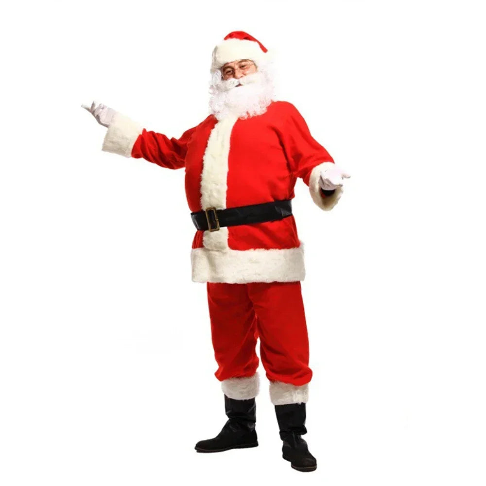 Costume Père Noël Deluxe Homme – vue 4