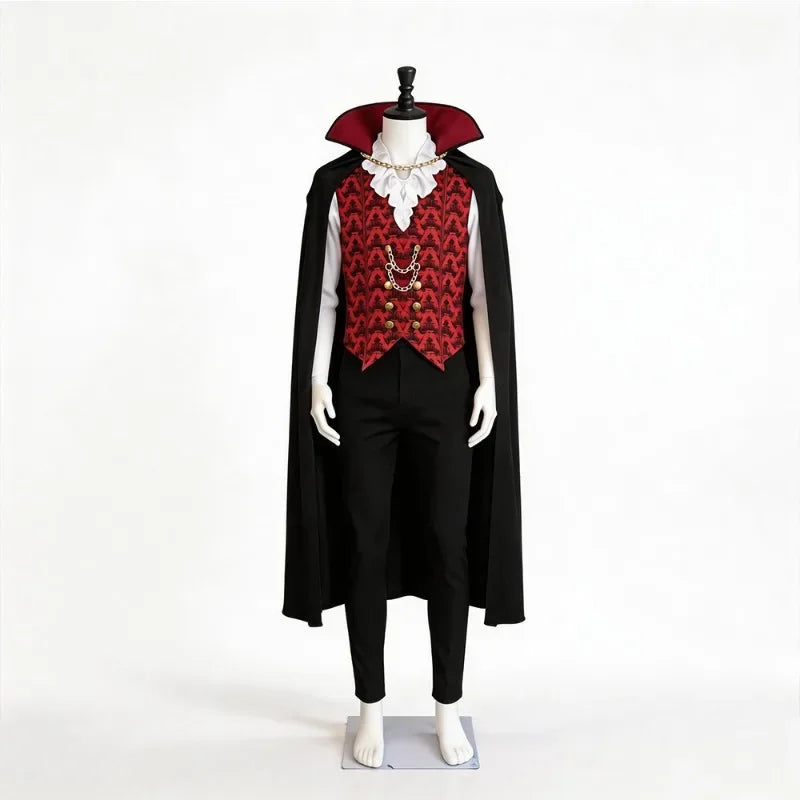 Costume Vampire Démoniaque Adulte – Chemise et Longue Cape – vue 6