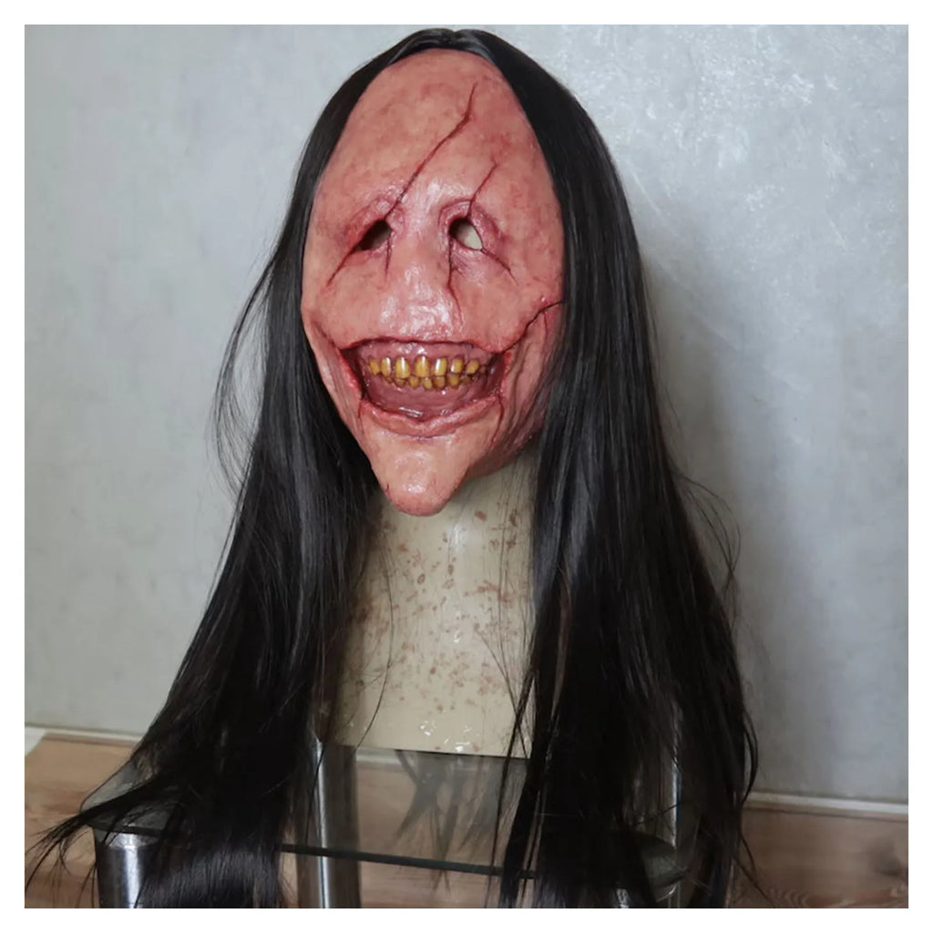 Masque Fantôme Maudit à Cheveux – Masque d'Horreur