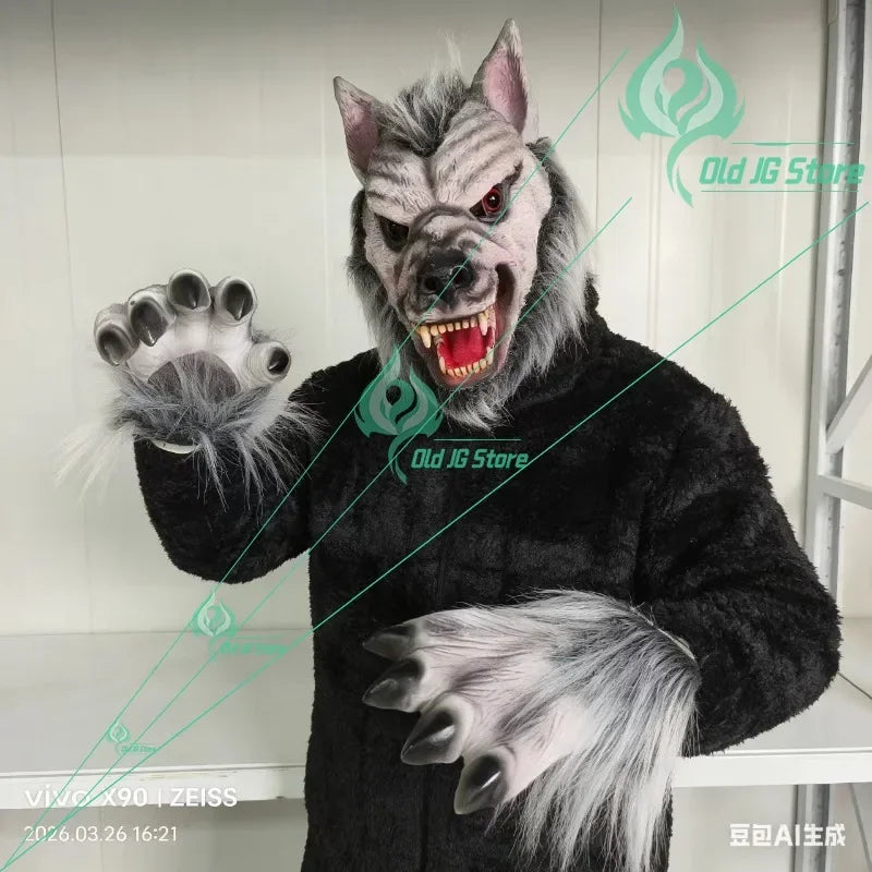 Déguisement Loup-Garou – Masque, Griffes et Pieds – vue 3