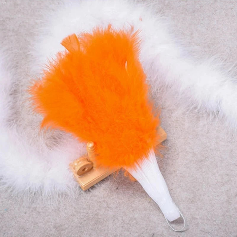 Éventail à Plumes Pliant - Style Gothique Lolita Danse – vue 3