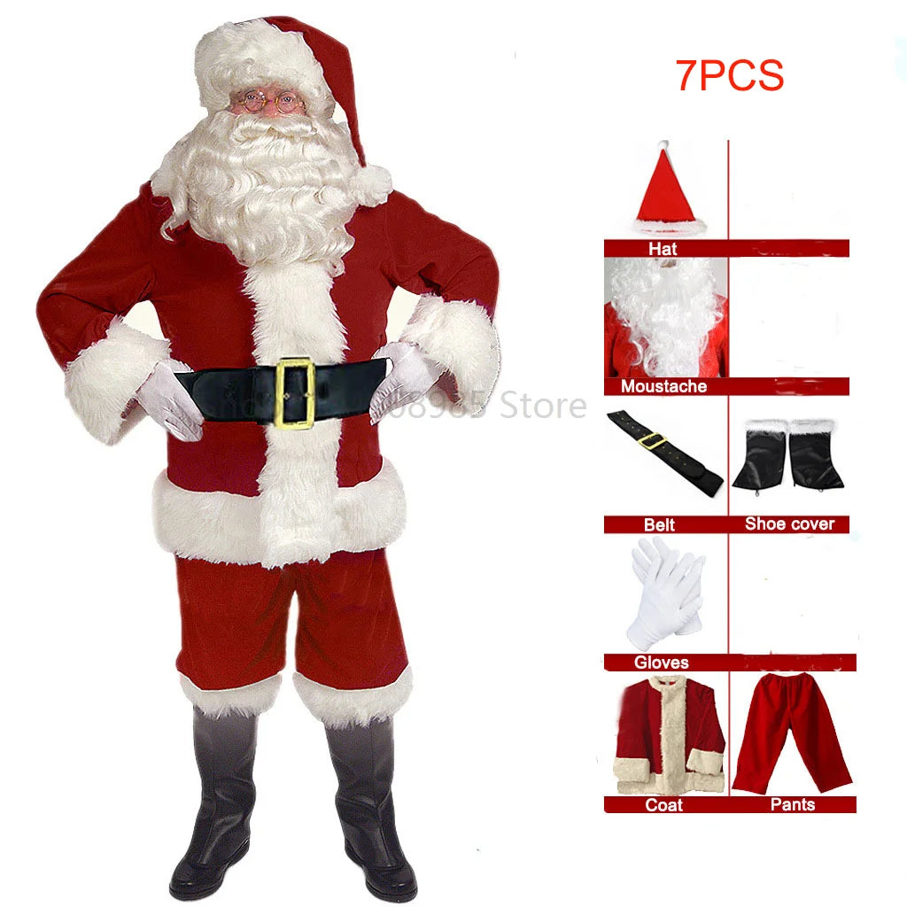 Costume de Père Noël Complet Adulte avec Bonnet – vue 8