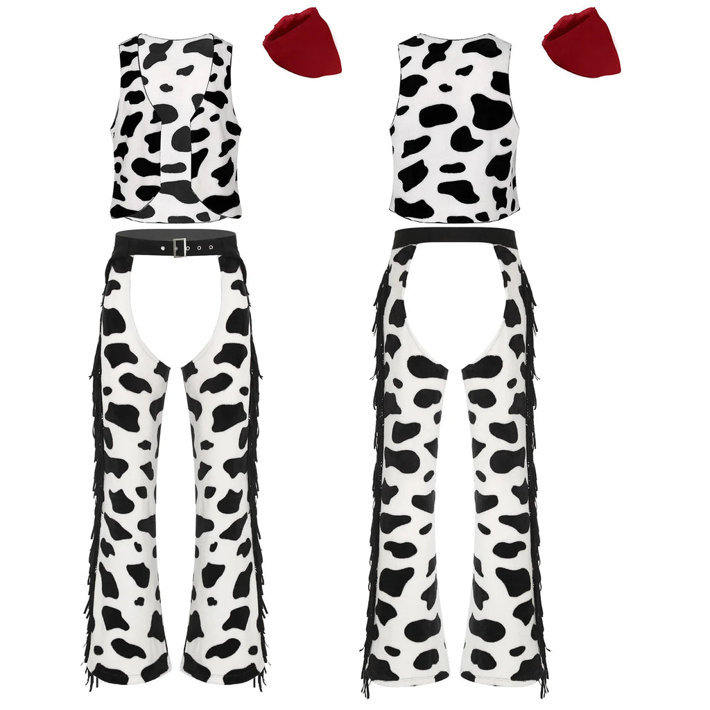Jambières de Cow-Girl Imprimé Vache – vue 8