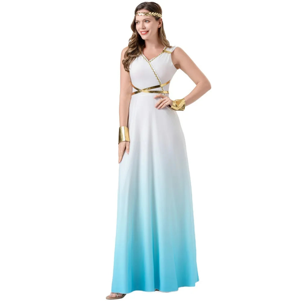 Robe Longue de Déesse Grecque Sexy – vue 4