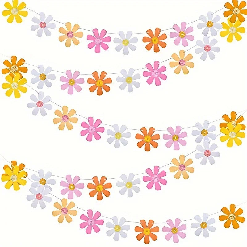Guirlande Fleurs Marguerites Décoration Fête – vue 4