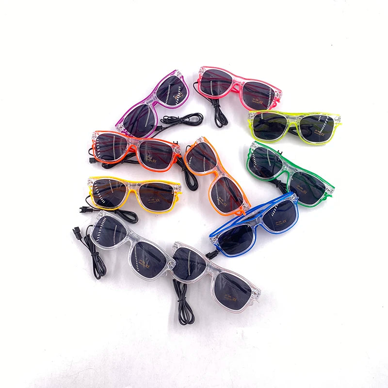 Lunettes Néon LED Lumineuses – vue 3