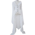 Robe Longue Gothique Médiévale en Dentelle Fleurie – vue 8