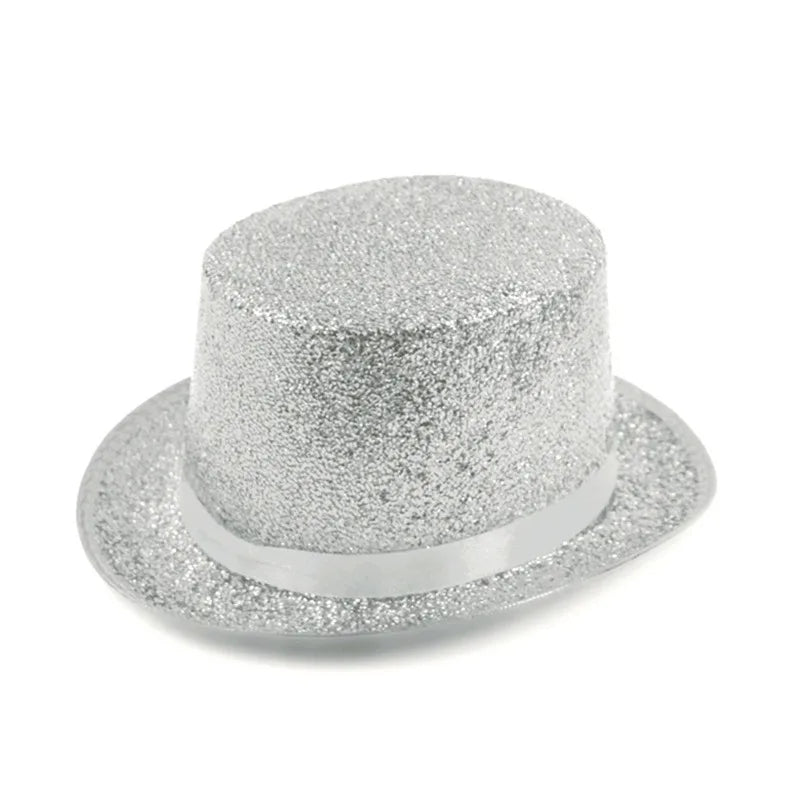Chapeau Haut de Forme Pailleté – Accessoire de Déguisement – vue 5